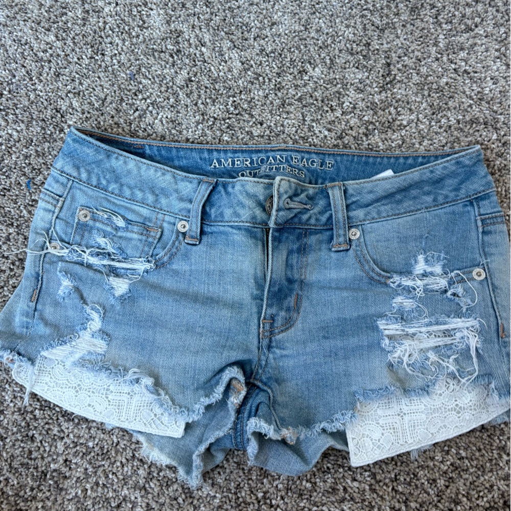 American Eagle Distressed Denim Shorts